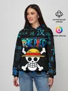 Женское худи / ONE PIECE / ВАН ПИС / ИЕРОГЛИФ