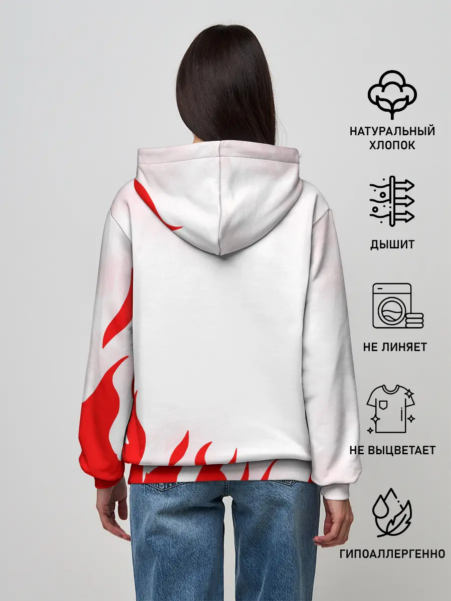 Женское худи / Танджиро и Незуко в огне