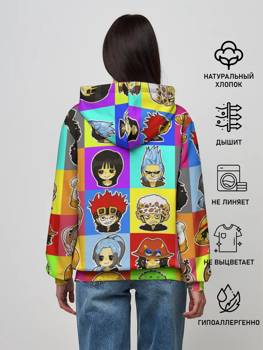 Женское худи / ONE PIECE / ВАН ПИС / УЗОР