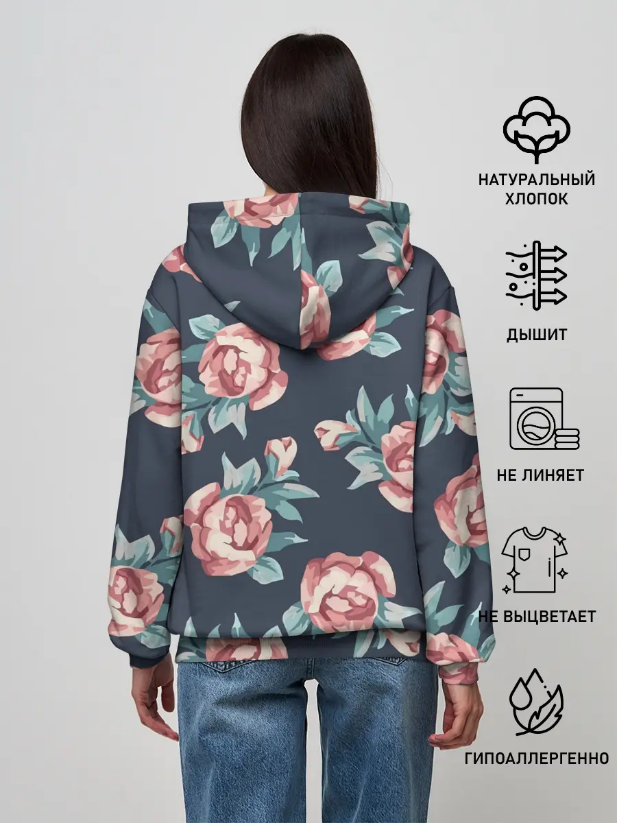 Женское худи / Розы