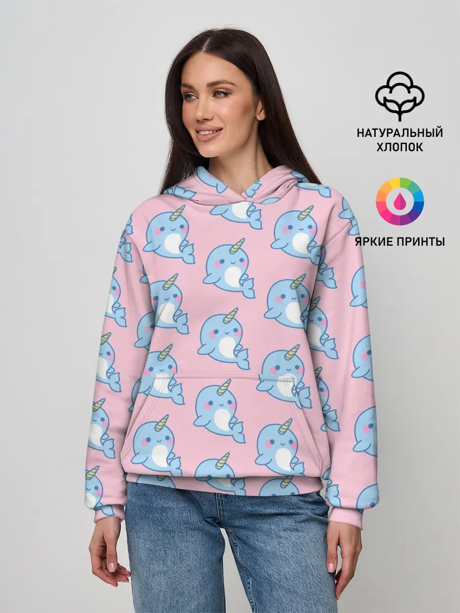 Женское худи / Дельфинчики | Единорожки