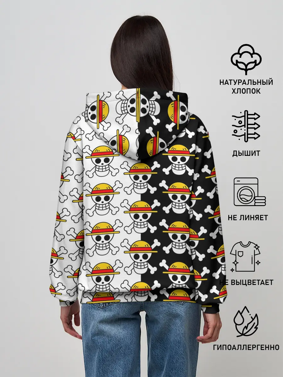 Женское худи / ONE PIECE / ВАН ПИС / УЗОР