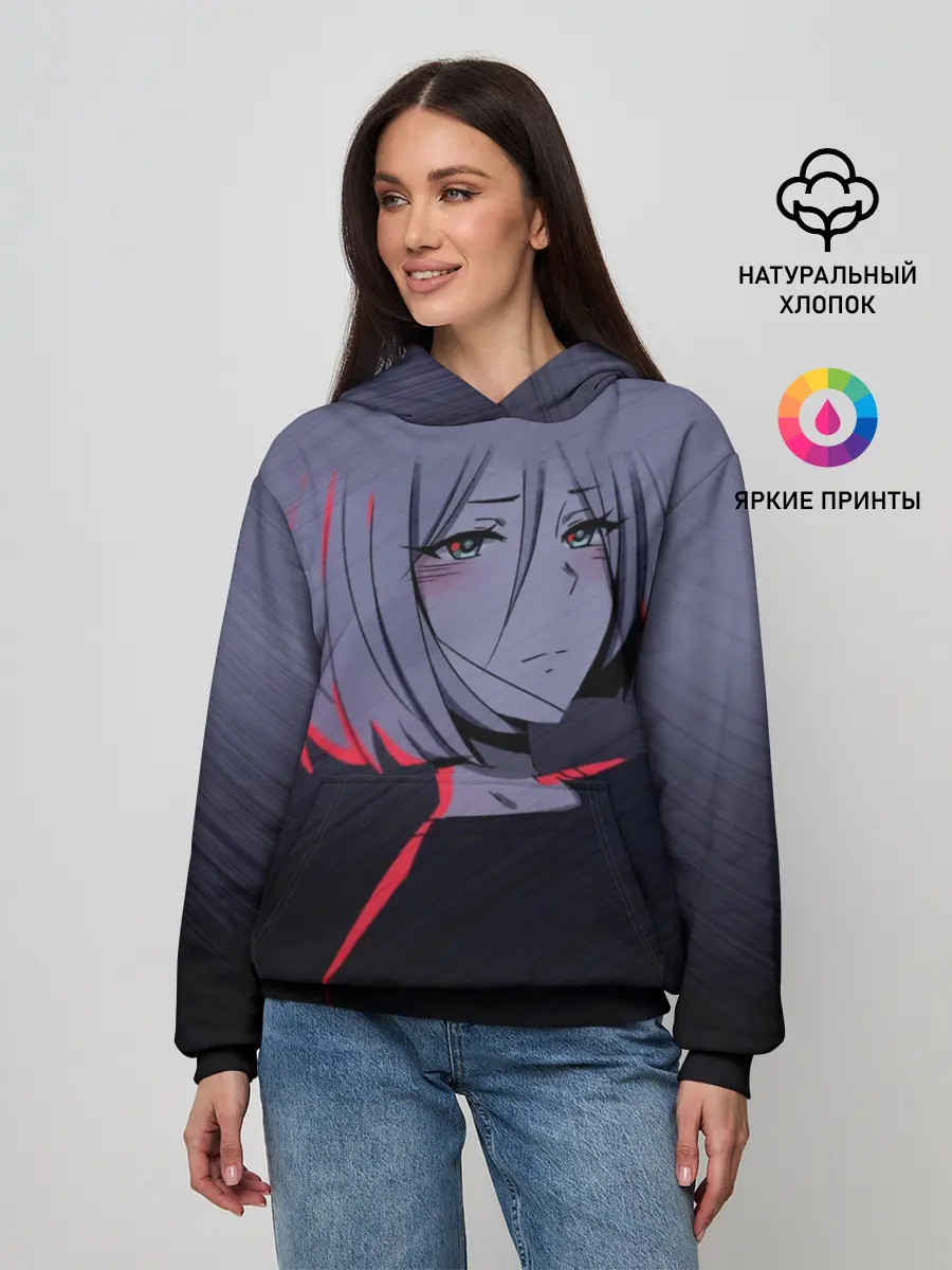 Женское худи / Аниме. Грустная