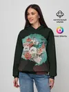 Женское худи / Girl in flowers