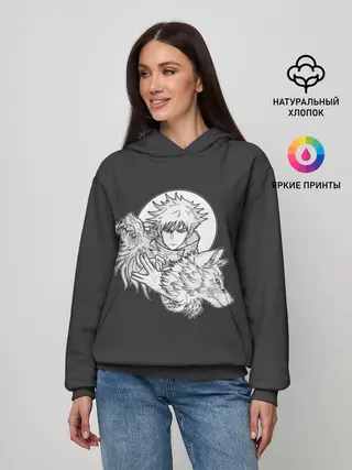 Женское худи / Megumi с волком