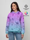 Женское худи / Котики в полете
