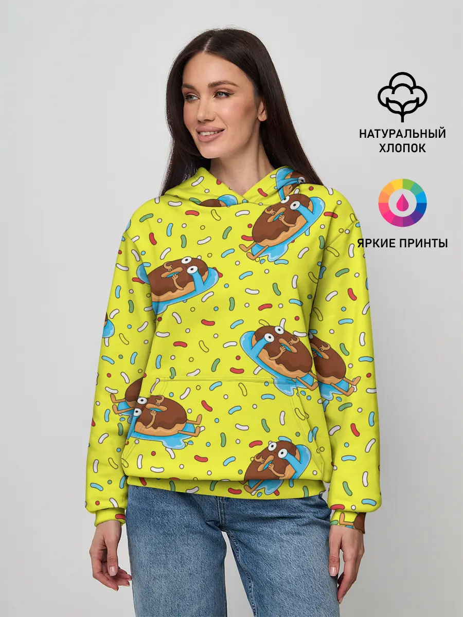 Женское худи / Плачущий пончик