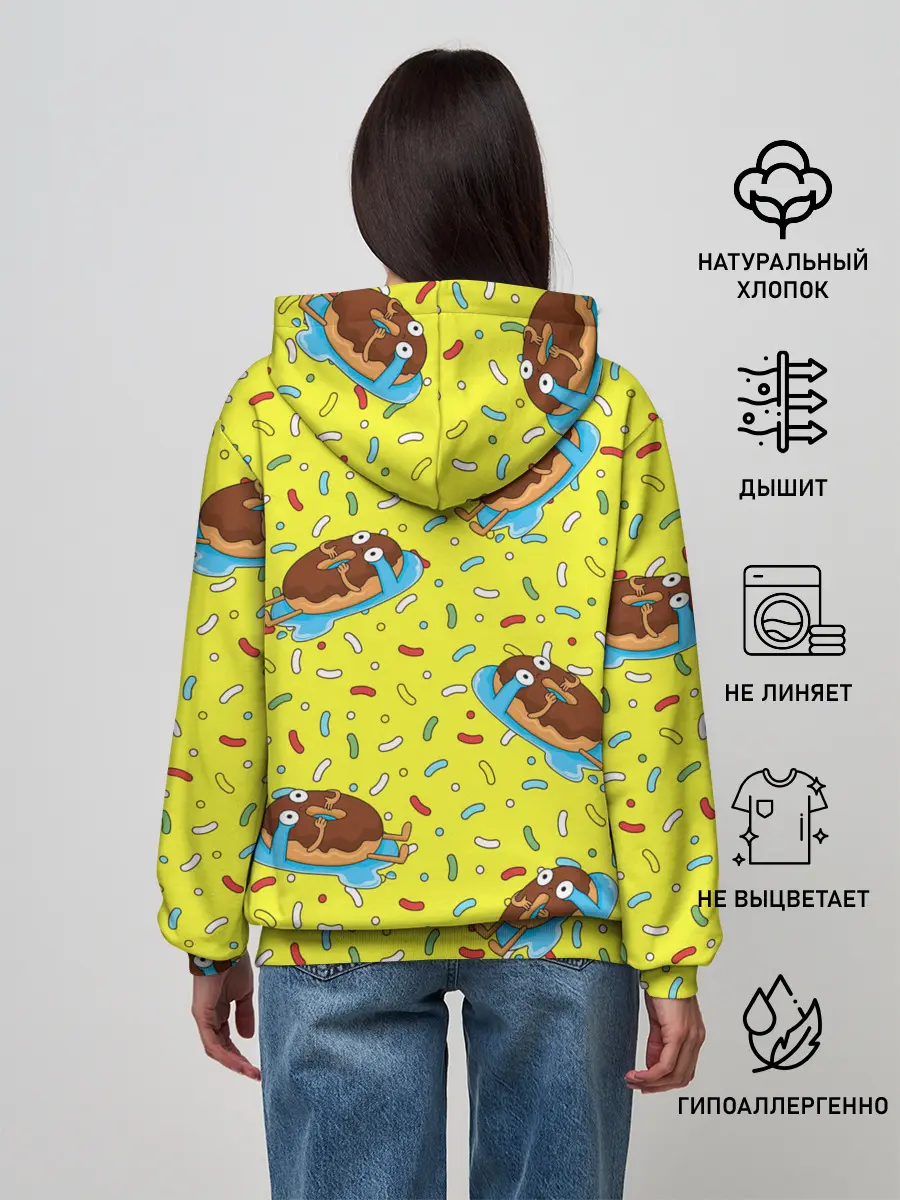 Женское худи / Плачущий пончик