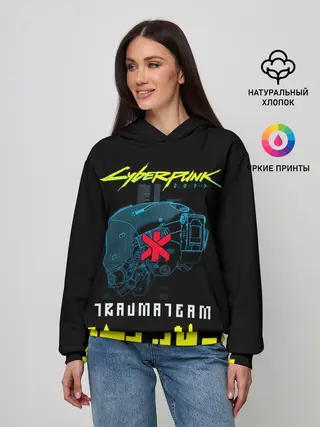 Женское худи / TRAUMA TEAM Cyberpunk 2077