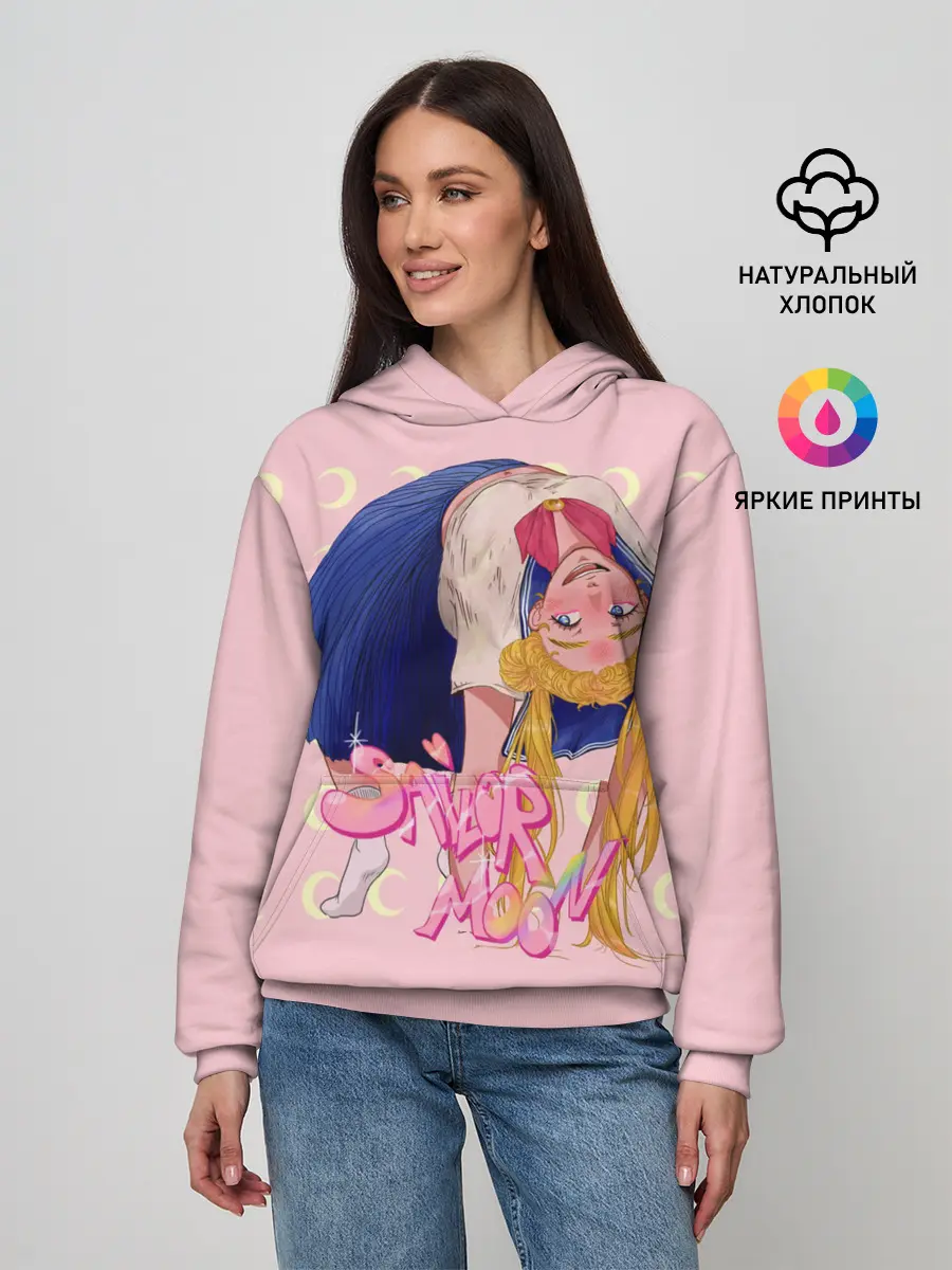 Женское худи / Sailor Moon | Сейлор Мун