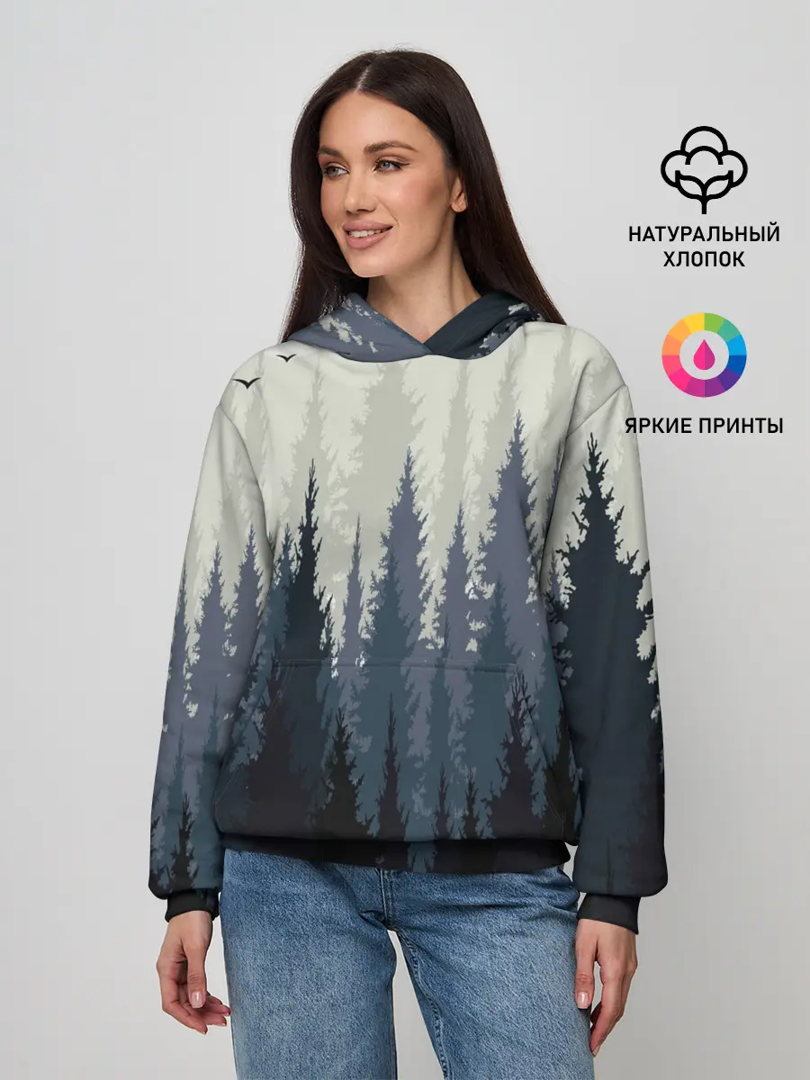 Женское худи / Лес