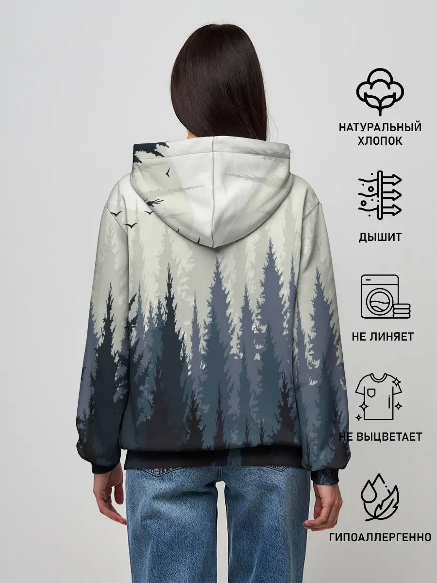 Женское худи / Лес