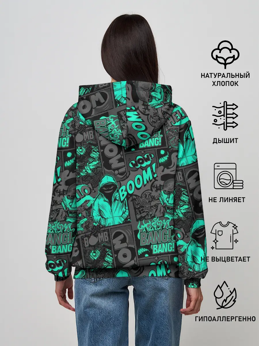 Женское худи / Comics Style