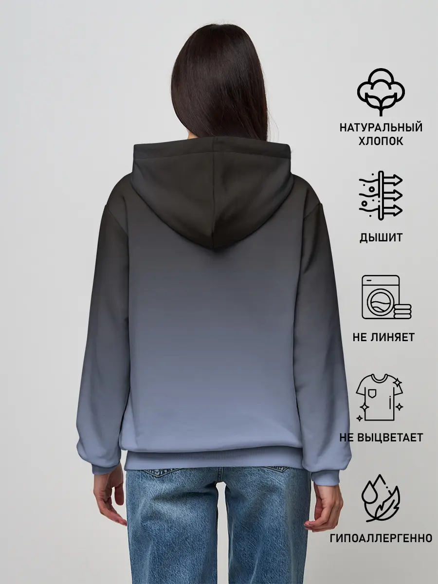 Женское худи / сиамская милая кошечка