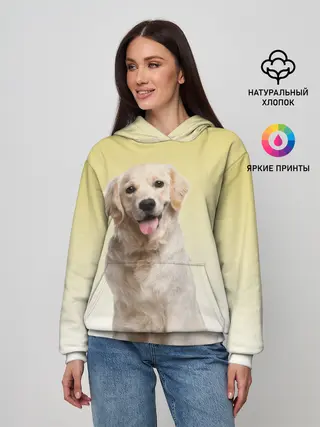 Женское худи / Лабрадор ретривер пес