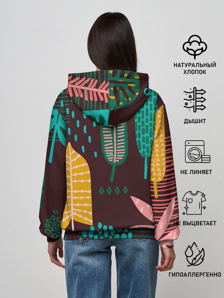 Женское худи / Листья