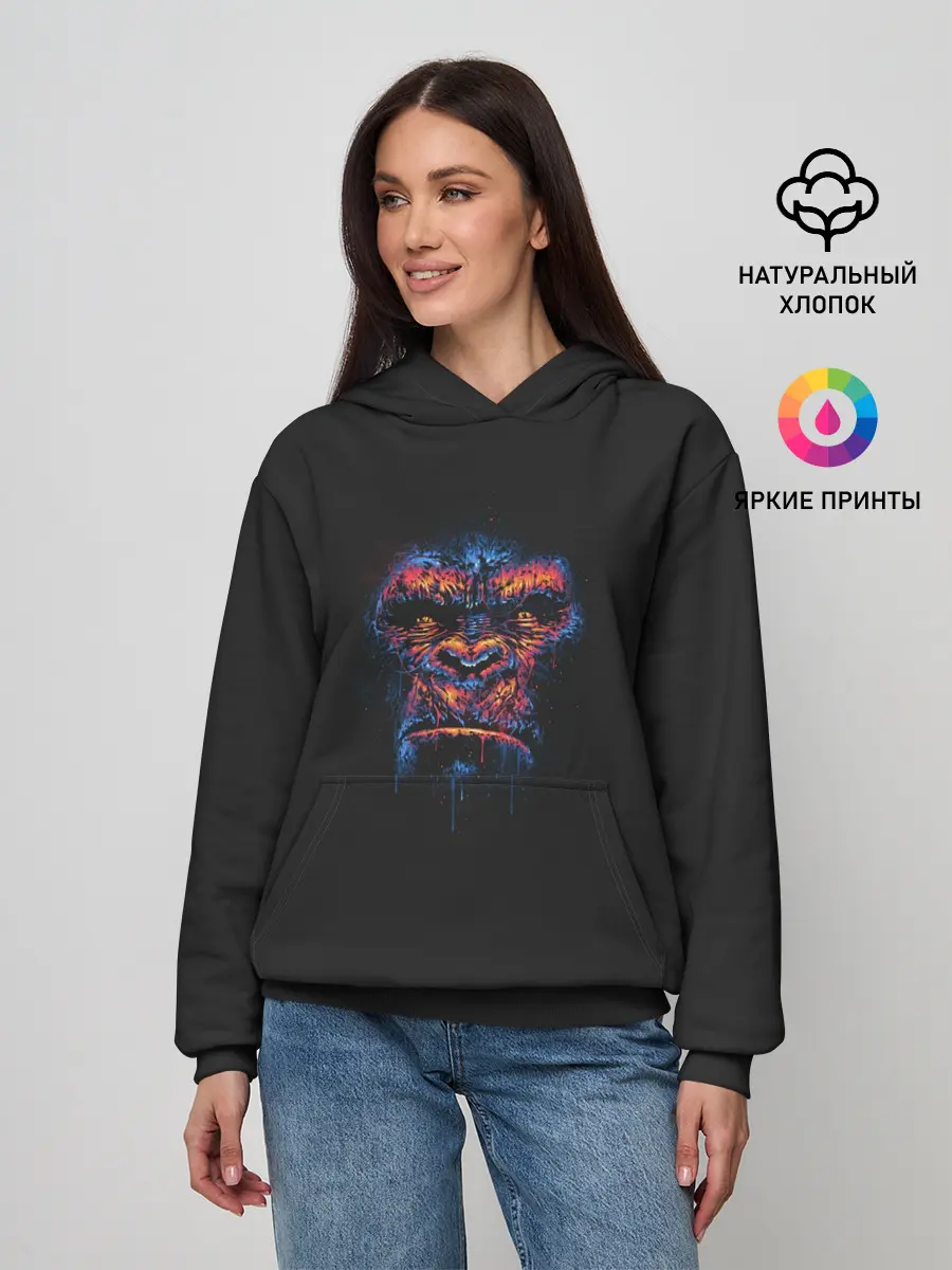 Женское худи / Colorful Gorilla