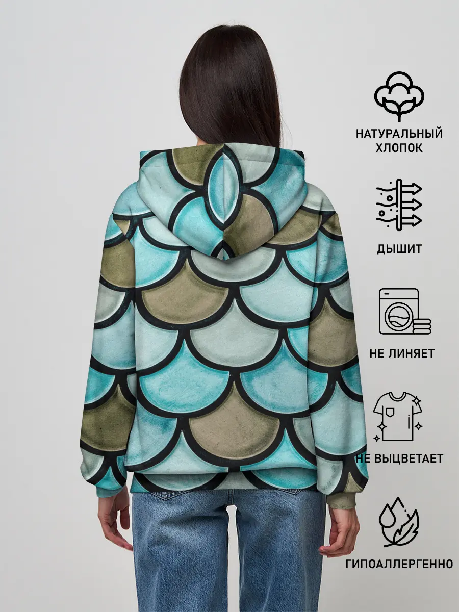 Женское худи / Кожа дракона