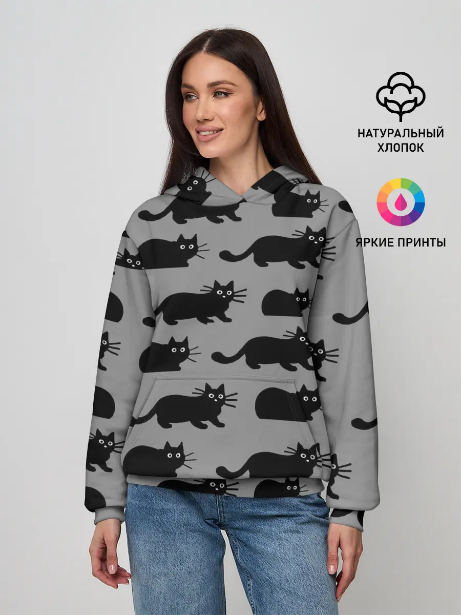 Женское худи / Котики