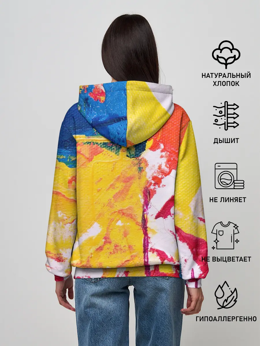 Женское худи / Красочное счастье