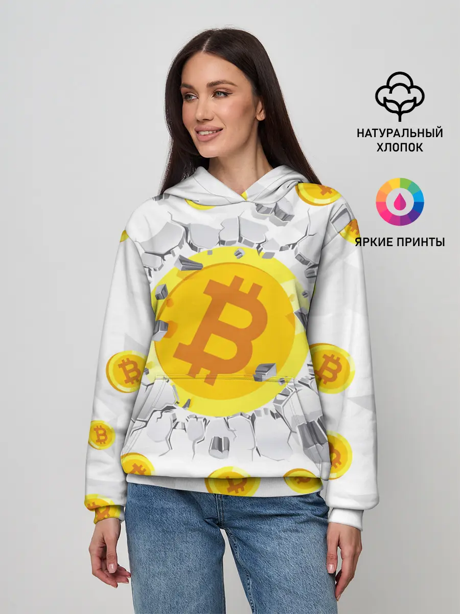 Женское худи / БИТКОИН | BITCOIN