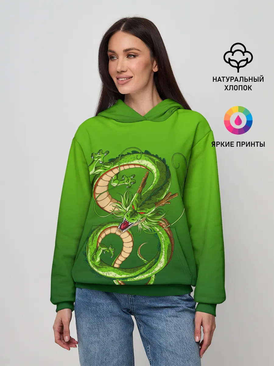 Женское худи / земляной анимешный дракон