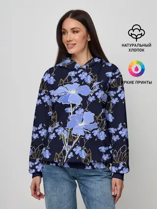 Женское худи / Незабудки