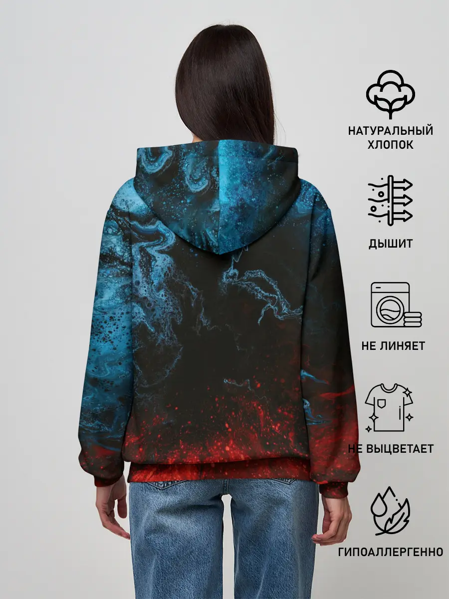 Женское худи / Огонь И Вода