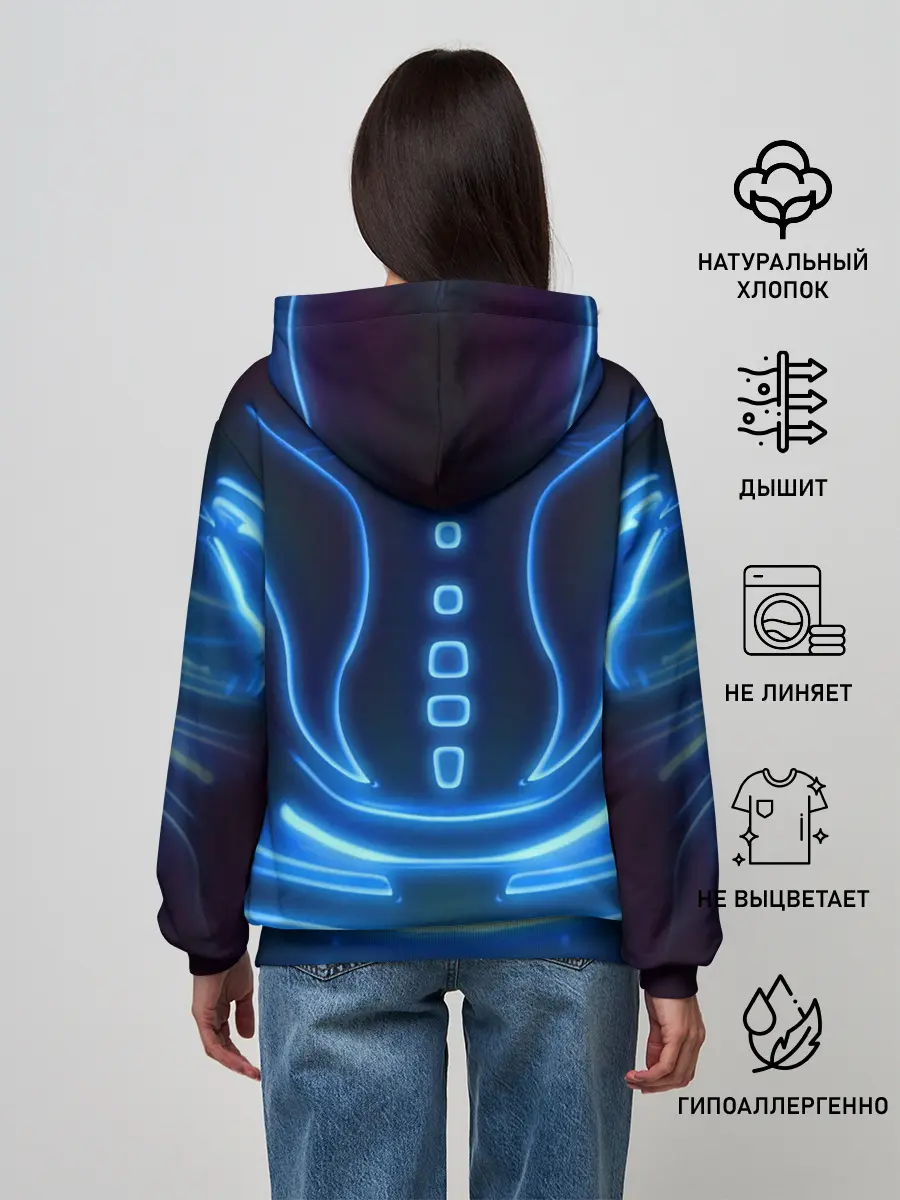 Женское худи / Неоновая броня | Neon Armor