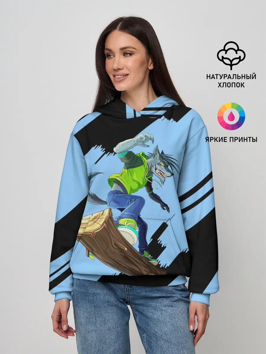 Женское худи / Волк