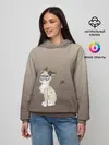 Женское худи / сварливый кот мем нет