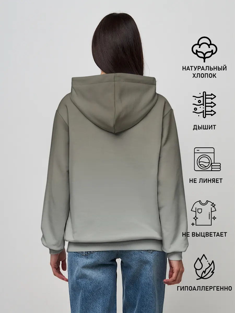 Женское худи / полосатый уличный кот