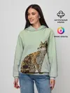 Женское худи / дикий кот оцелот
