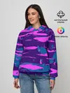 Женское худи / CYBERSTYLE NEON CAMOUFLAGE