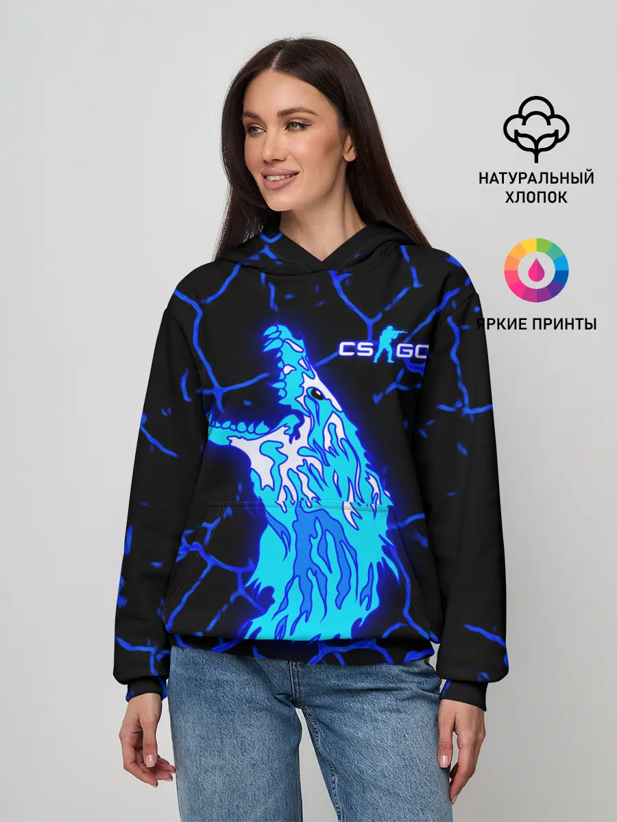 Женское худи / CS GO Howl Neon