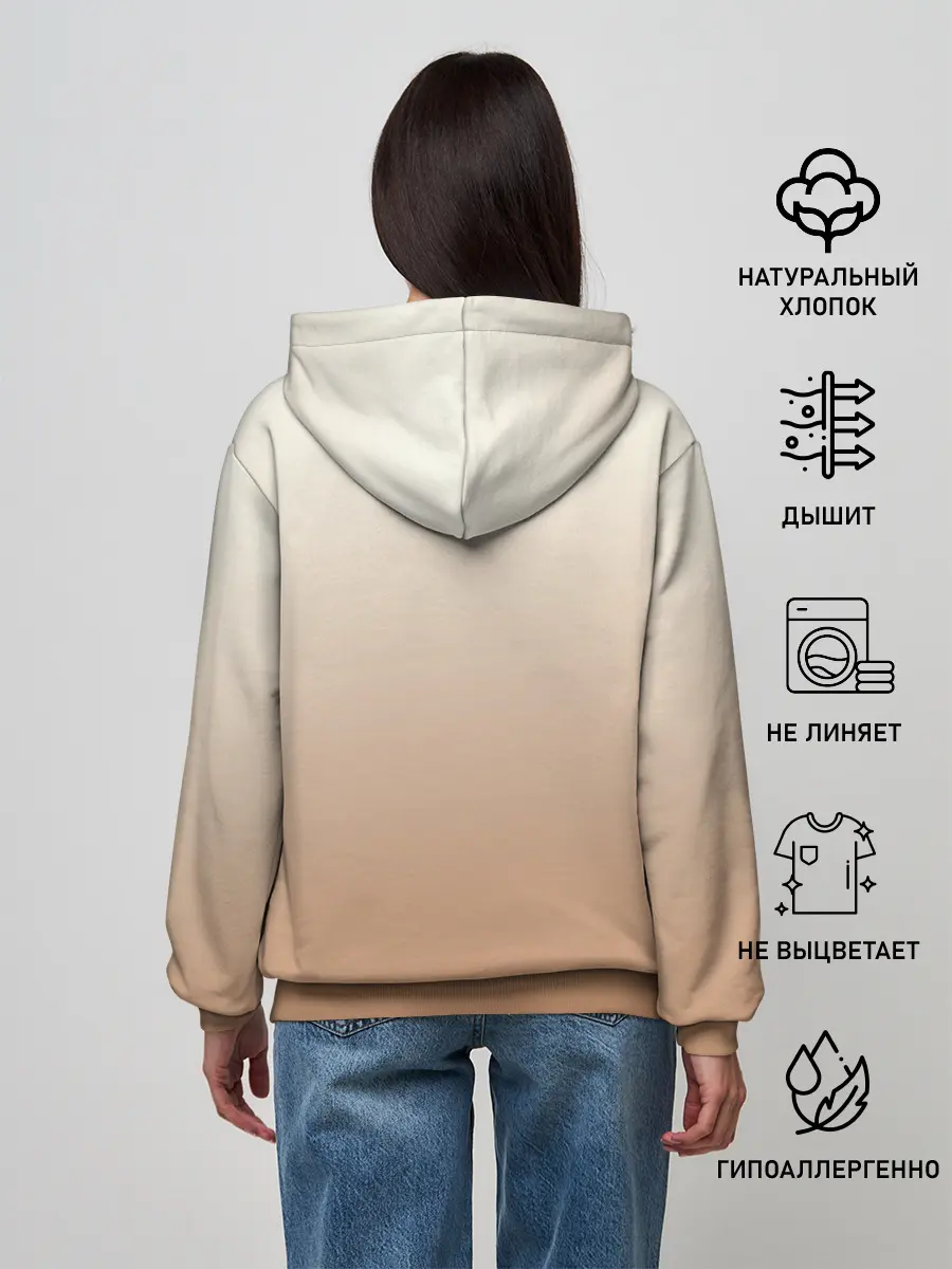 Женское худи / Лисица рисунок