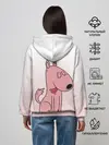 Женское худи / мультяшный мопс