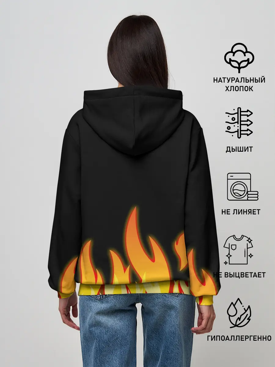 Женское худи / VALHEIM косплей с бородой