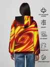 Женское худи / ОГНЕННЫЕ ВОЛНЫ | FIRE STRIPES