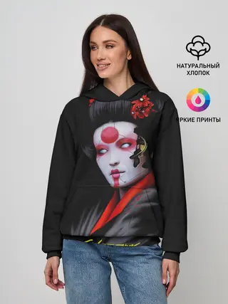 Женское худи / Cyberpunk 2077 самурай