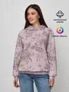 Женское худи / розы с пионами