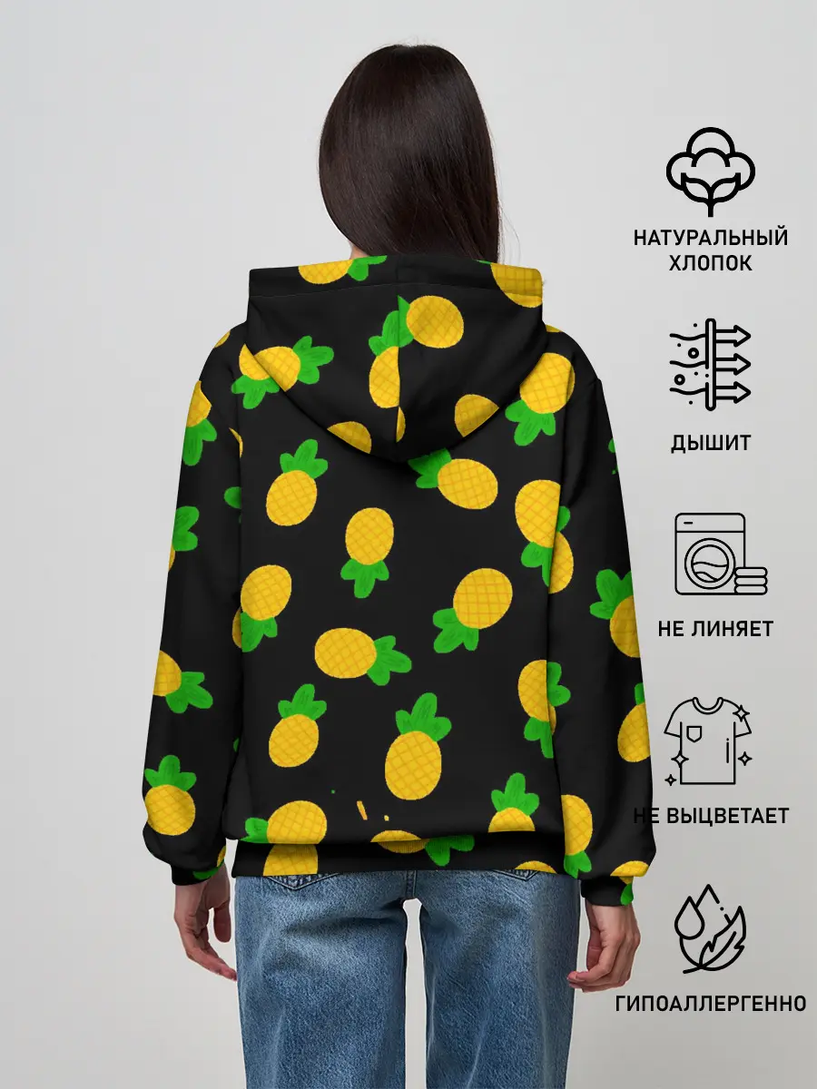 Женское худи / Ананасы