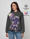 Женское худи / Космонавт Баскетболист