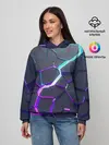 Женское худи / НЕОНОВЫЙ РАЗЛОМ | 3Д РАЗЛОМ