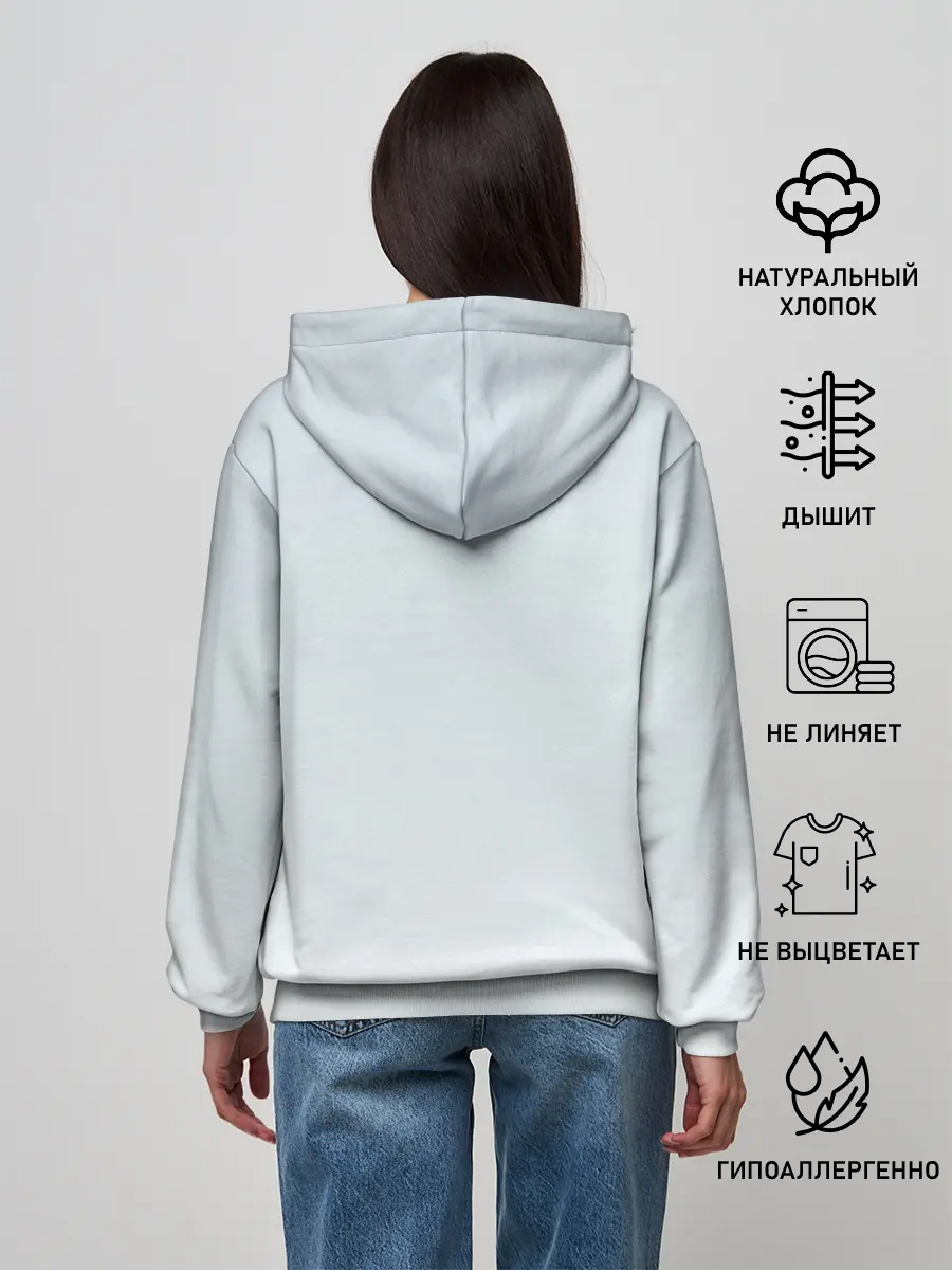 Женское худи / акварельный велосипед