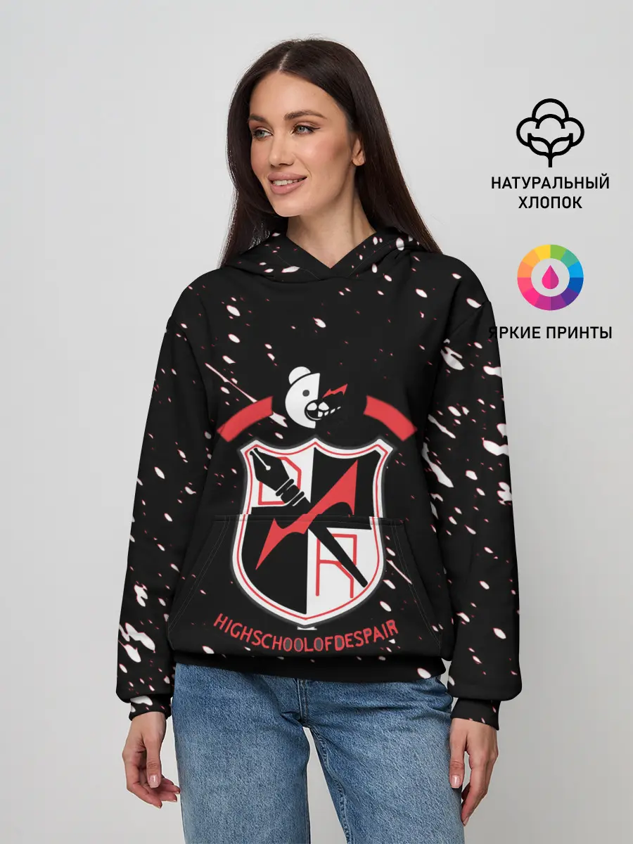 Женское худи / danganronpa logo