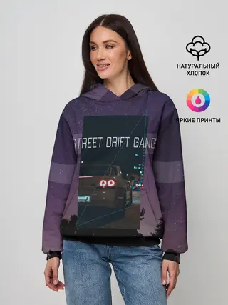 Женское худи / Street Drift Gang | Дрифт