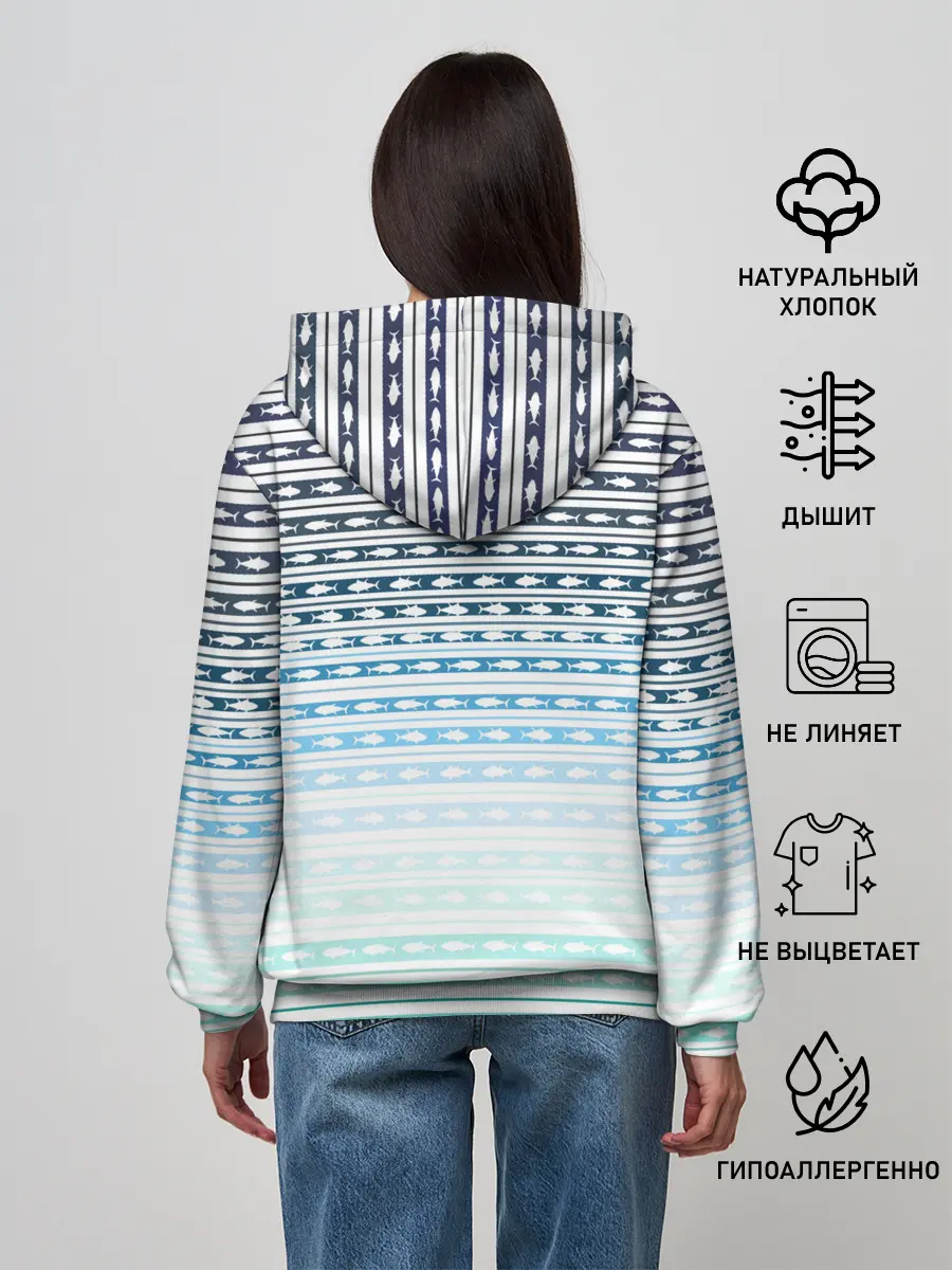 Женское худи / Sunset fish