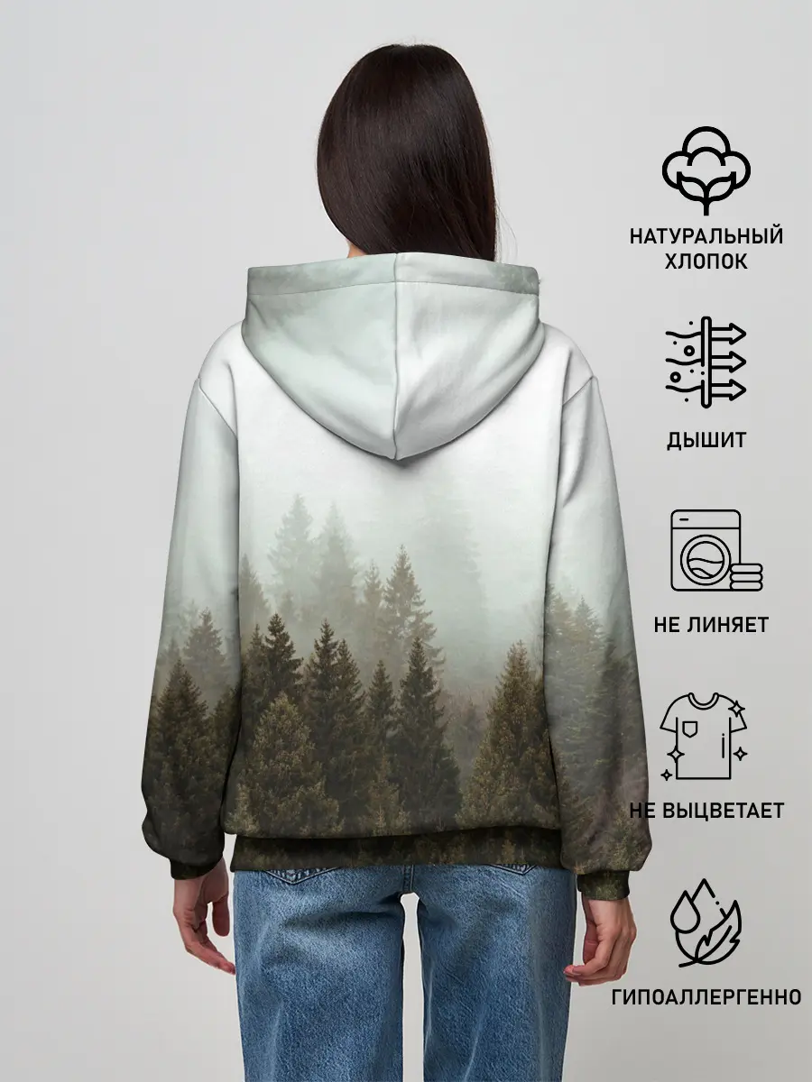 Женское худи / Деревья