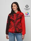 Женское худи / BLACK RED DRAGONS TATOO